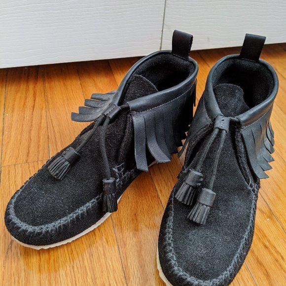 Rag and bone Ghita Suede fringe moccasin - Picture 3 of 5